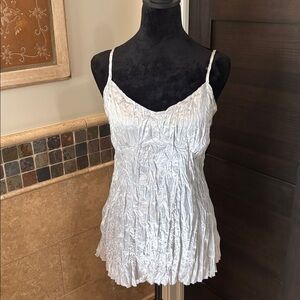 Fans Elegant Silver Tank Top. Sexy